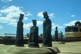 Kindred Spirits  in  bronze. 8ft high, Alderney Gate 1990.JPG